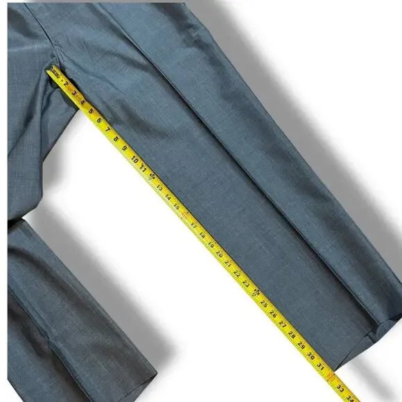 VTG G Handleman 2-Piece Suit Mens Gray Semi-Sharkskin Custom Made Size 44